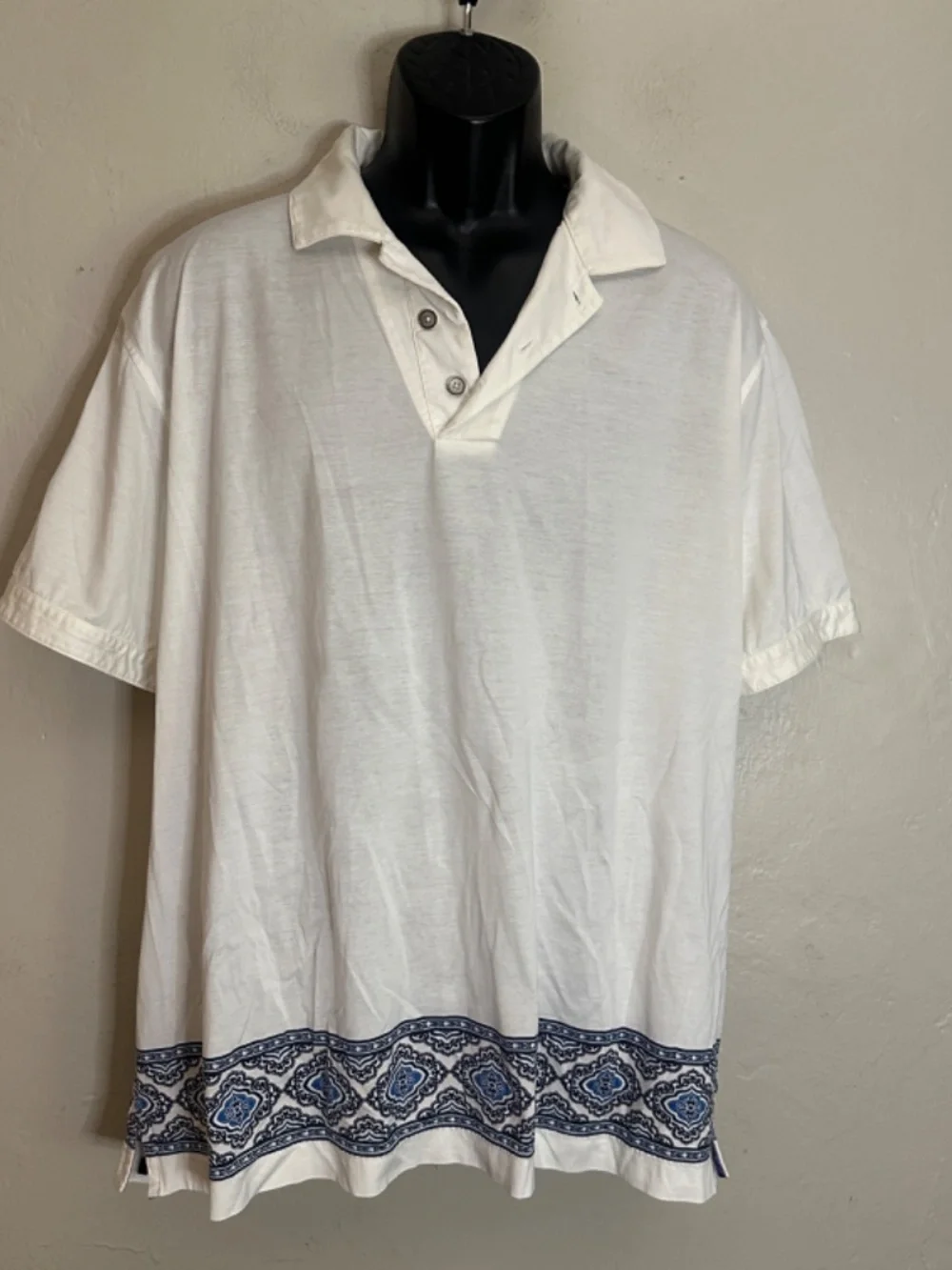 Robert Graham Printed Polo 2XL Gently worn 100% cotton all printed design - Picture 2 of 5